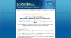 Desktop Screenshot of be-psychic-course.com