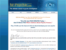 Tablet Screenshot of be-psychic-course.com
